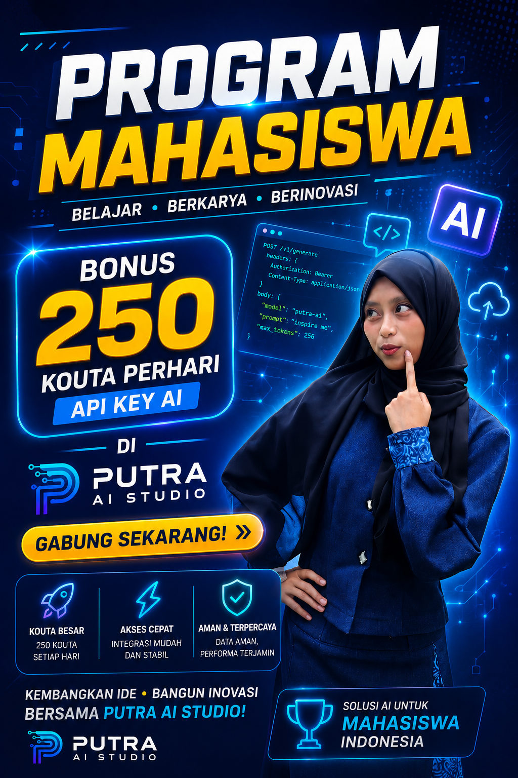 Program mahasiswa PUTRA AI STUDIO